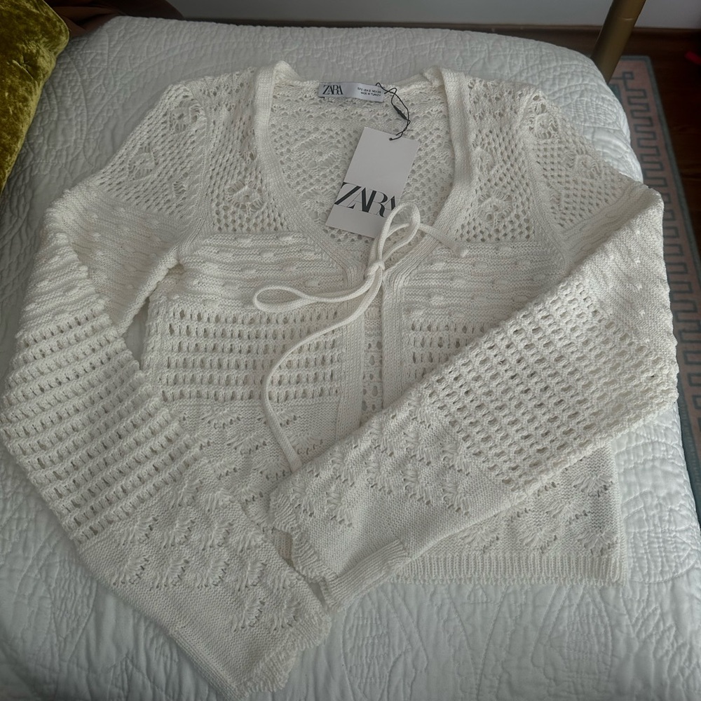 NWT Crochet Zara Sweater